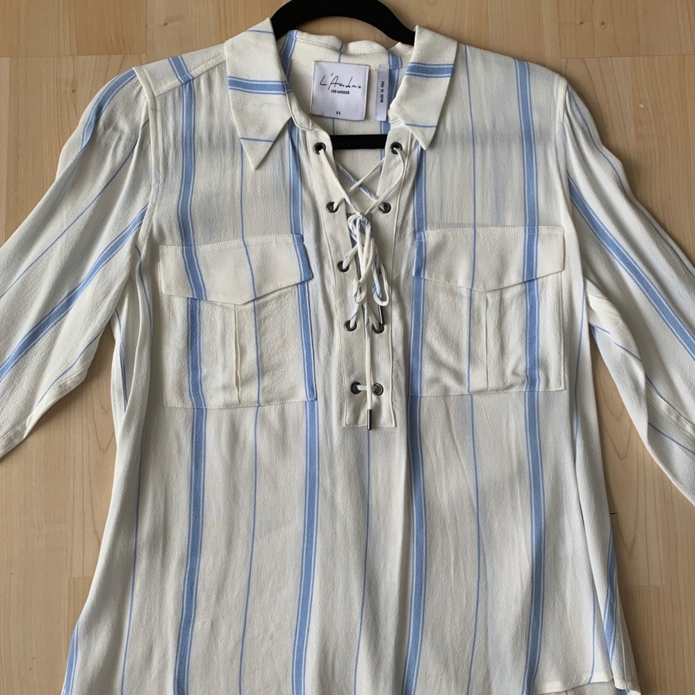 L’Academie stripped blouse